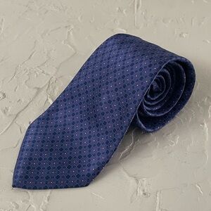 *Arrow Men's Blue 100% Silk Necktie